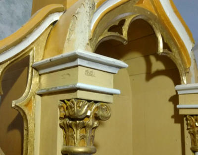 reštaurovanie oltárnej achtitektury, oltár v malom šariši